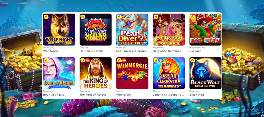 An array of vibrant online casino games for real money